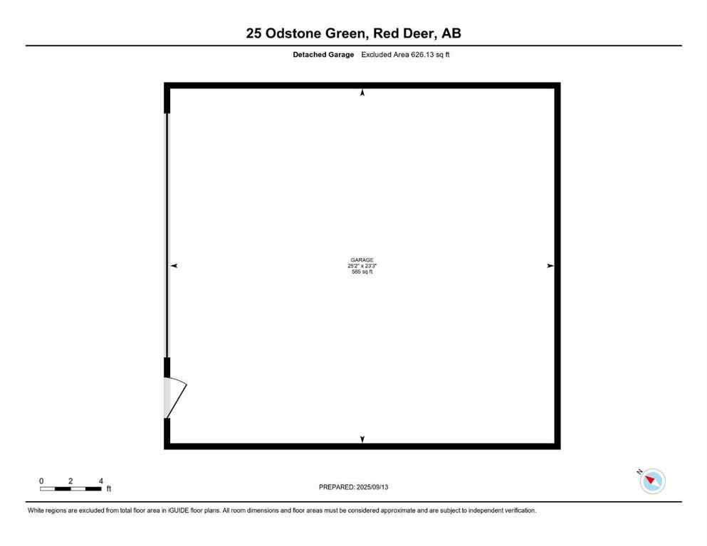 MLS® A2256637 - 25 Odstone Green  in Oriole Park Red Deer, Residential