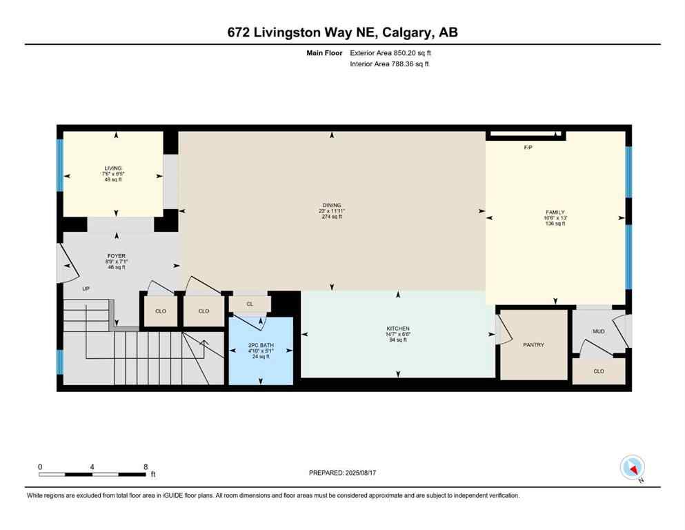 MLS® A2256711 - 672 Livingston Way NE in Livingston Calgary, Residential