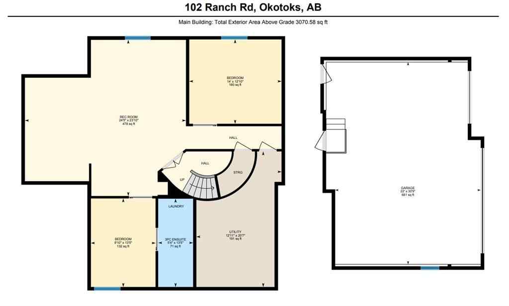MLS® A2256733 - 102 Ranch Road  in Air Ranch Okotoks, Residential