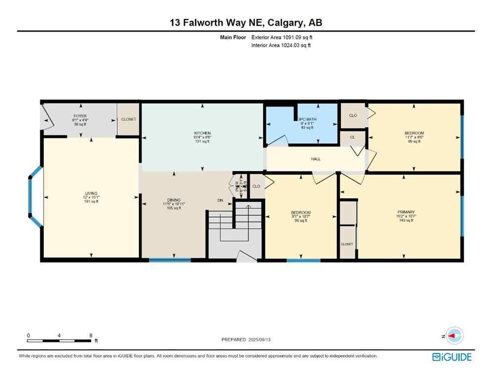 MLS® A2256736 - 13 Falworth Way NE in Falconridge Calgary, Residential