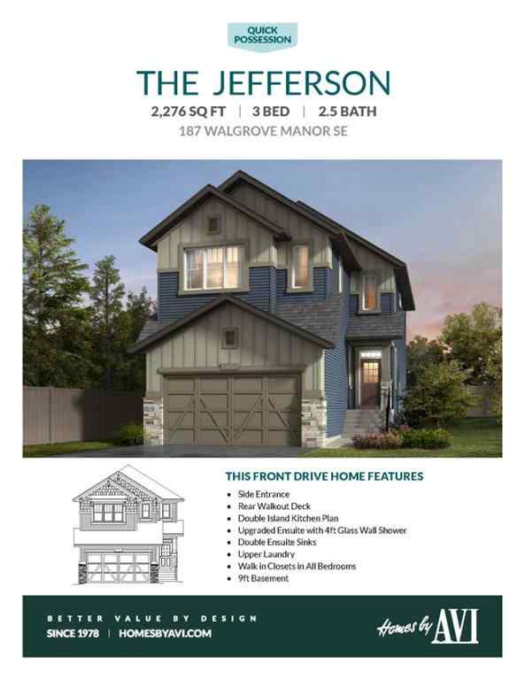 MLS® A2256750 - 187 Walgrove Manor SE in Walden Calgary, Residential