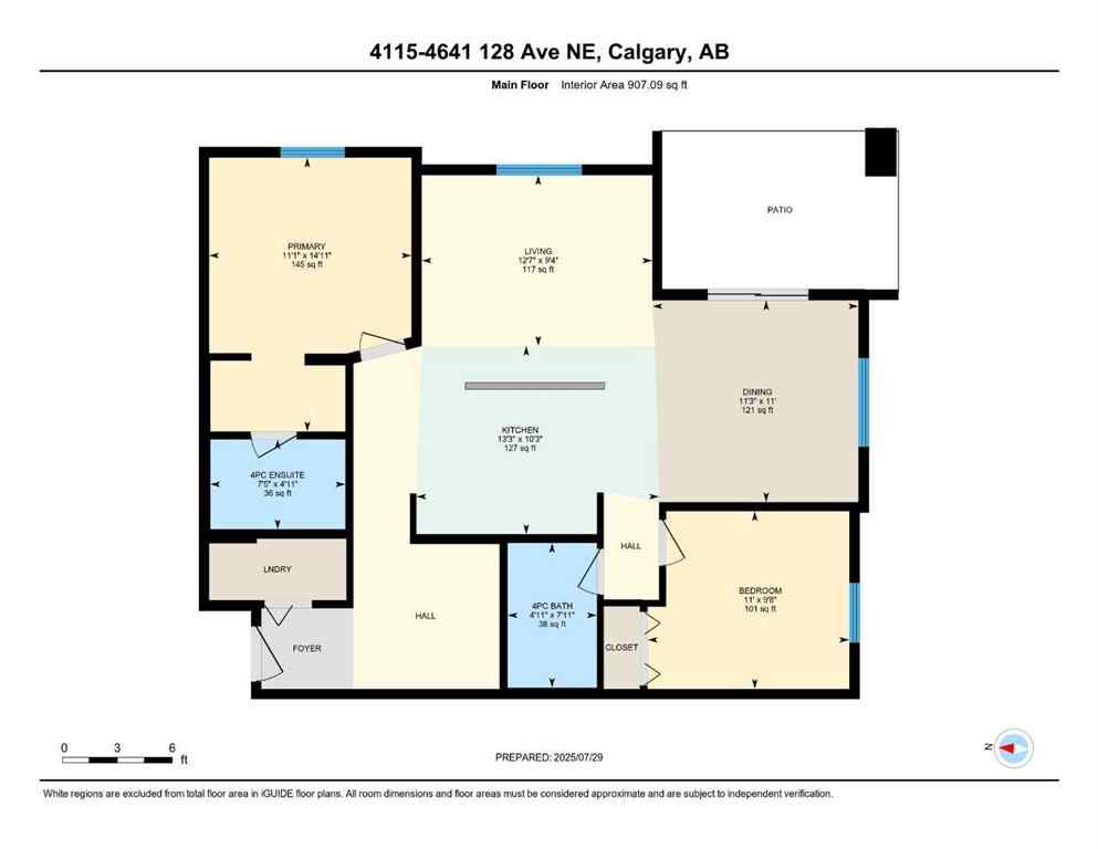 MLS® A2256770 - Unit #4115 4641 128 Avenue NE in Skyview Ranch Calgary, Residential