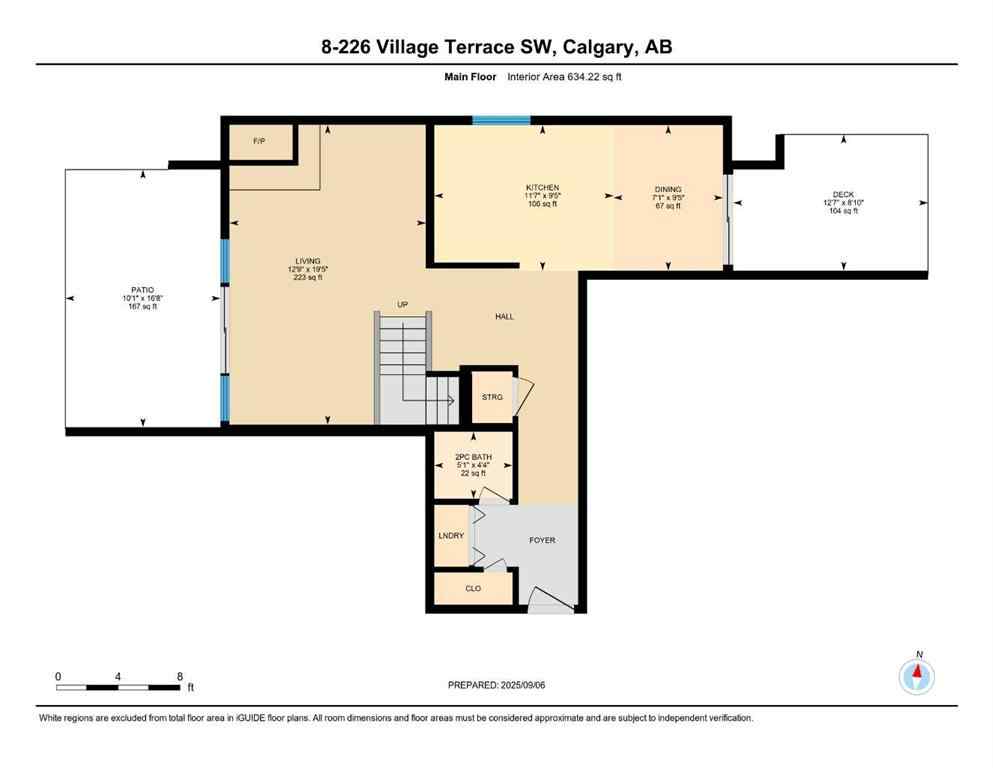 MLS® A2256831 - Unit #8 226 Village Terrace SW in Patterson Calgary, Residential