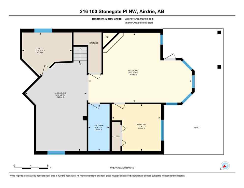 MLS® A2256862 - 216 Stonegate Place NW in Stonegate Airdrie, Residential