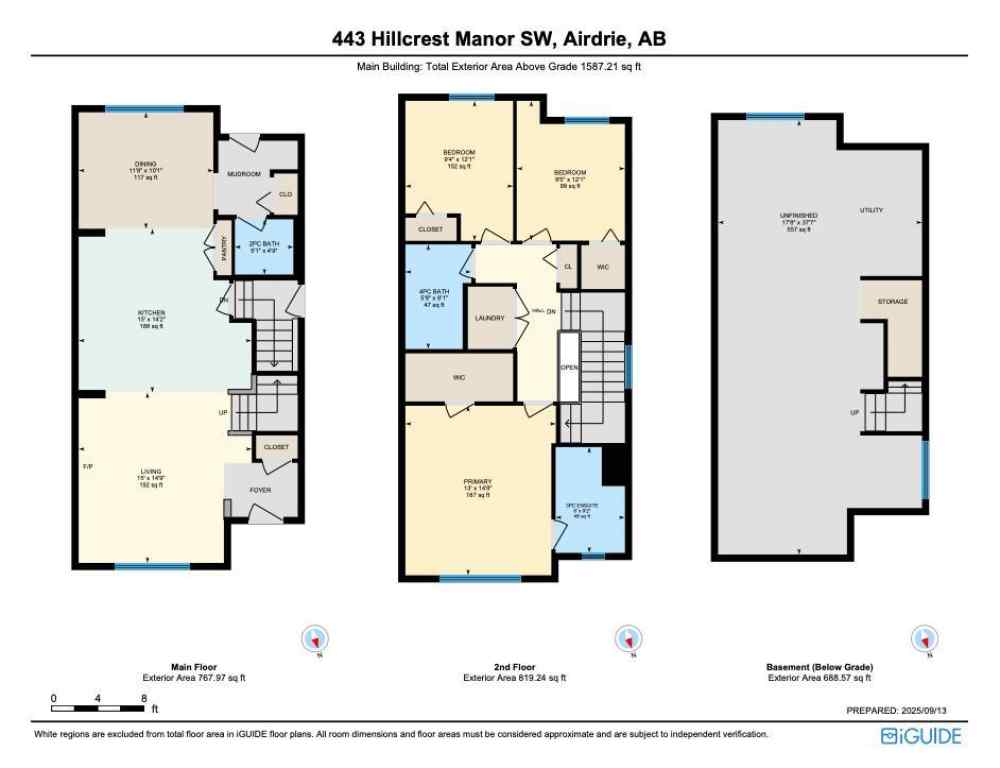 MLS® A2256936 - 443 Hillcrest Manor SW in Hillcrest Airdrie, Residential