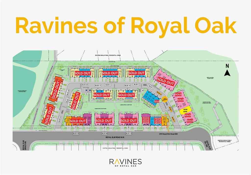 MLS&reg; # A2257006 - 261 Royal Elm Road NW in Royal Oak Calgary, Residential Open Houses