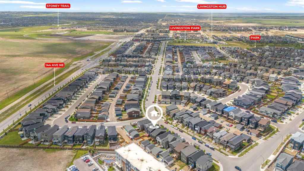 MLS® A2257088 - 685 Livingston Way NE in Livingston Calgary, Residential