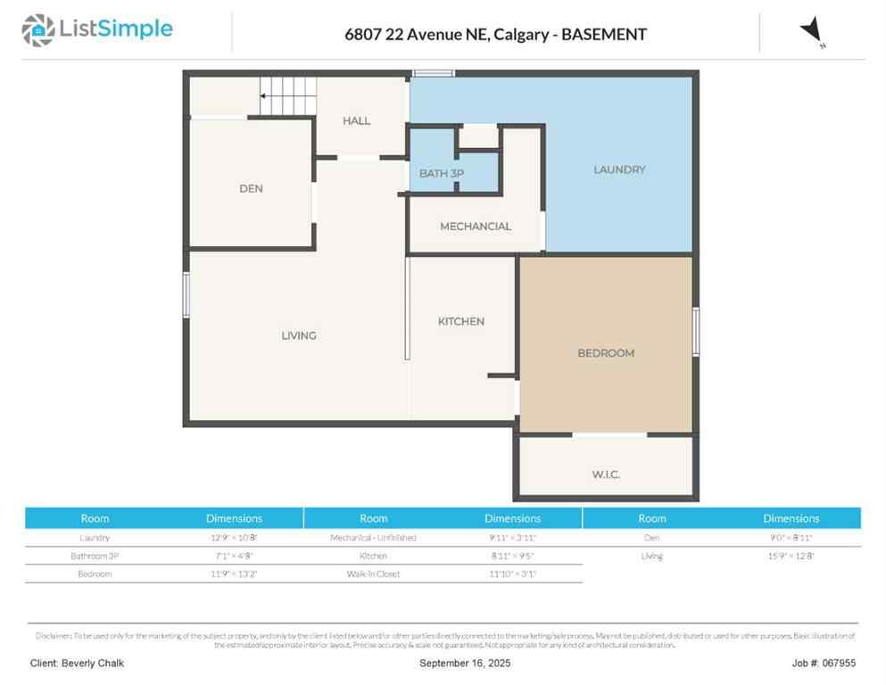 MLS® A2257118 - 6807 22 Avenue NE in Pineridge Calgary, Residential