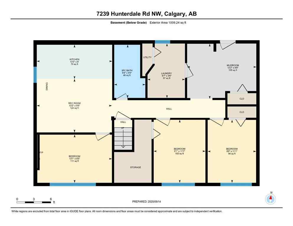 MLS® A2257165 - 7239 Hunterdale Road NW in Huntington Hills Calgary, Residential