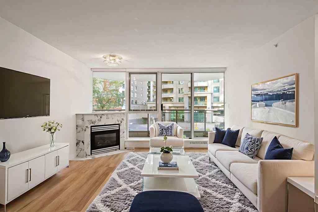 MLS® A2257199 - Unit #210 1108 6 Avenue SW in Downtown West End Calgary, Residential