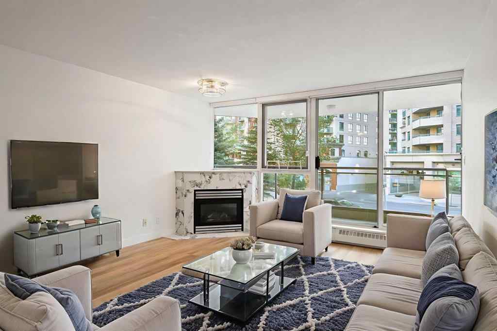 MLS® A2257199 - Unit #210 1108 6 Avenue SW in Downtown West End Calgary, Residential