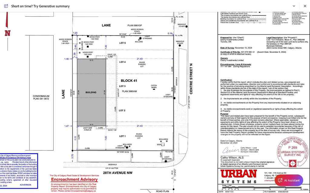 MLS® A2257245 - 2903 Centre Street NW in Tuxedo Park Calgary, Commercial