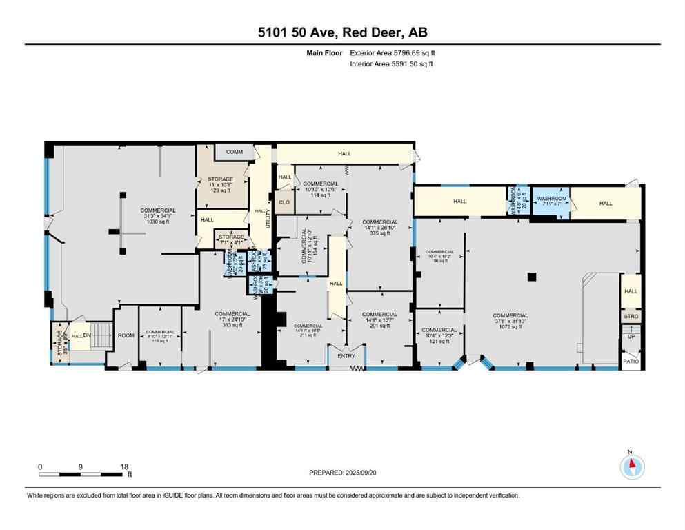 MLS® A2257327 - 5101 50 Avenue  in Downtown Red Deer Red Deer, Commercial