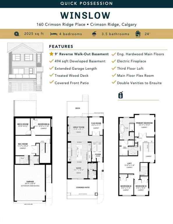 MLS® A2257359 - 160 Crimson Ridge Place NW in Haskayne Calgary, Residential