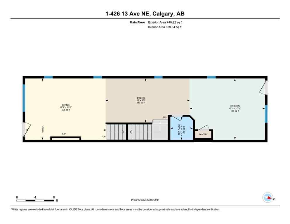 MLS® A2257423 - Unit #2 426 13 Avenue NE in Renfrew Calgary, Residential