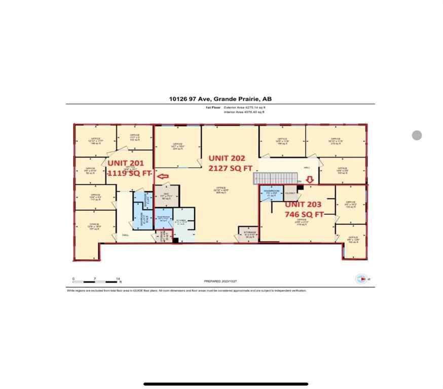 MLS® A2257466 - Unit #201 10126 97 Avenue  in Central Business District Grande Prairie, Commercial