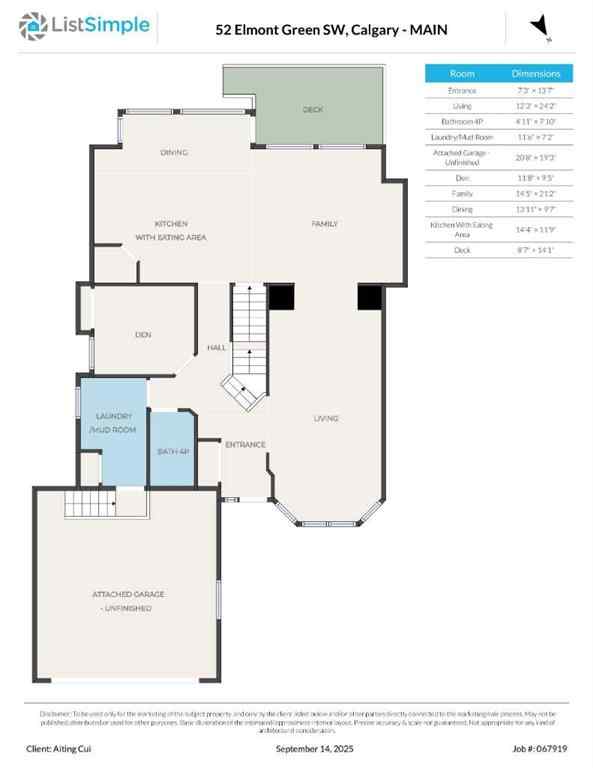 MLS® A2257526 - 52 Elmont Green SW in Springbank Hill Calgary, Residential