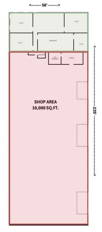MLS® A2257650 - 5110 76 Avenue SE in Foothills Calgary, Commercial