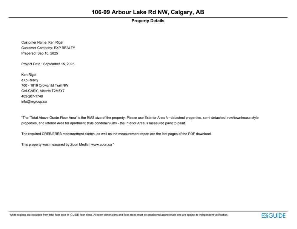 MLS® A2257665 - Unit #106 99 Arbour Lake Road NW in Arbour Lake Calgary, Mobile