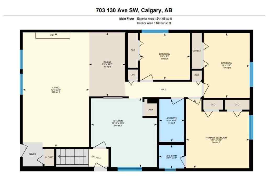 MLS® A2257762 - 703 130 Avenue SW in Canyon Meadows Calgary, Residential