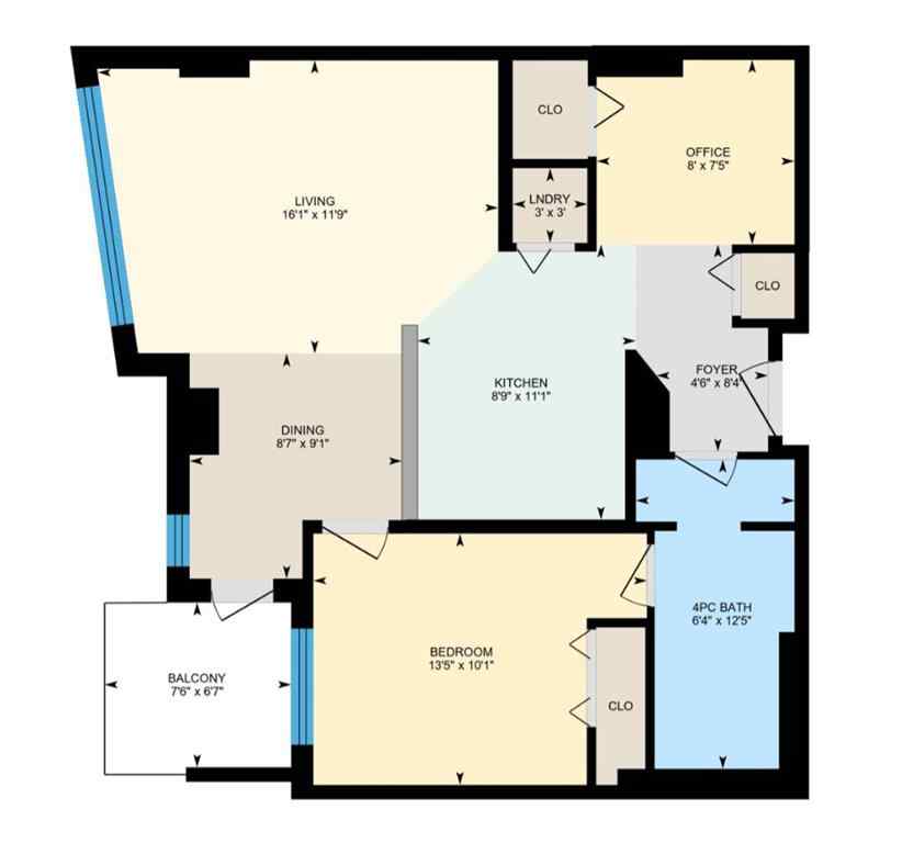 MLS® #A2257773 - Unit #1613 1053 10 Street SW in Beltline Calgary, Residential Open Houses
