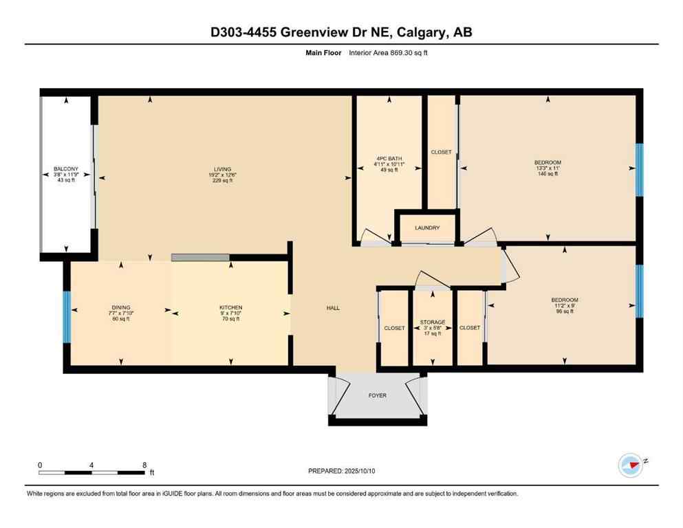 MLS® A2257785 - Unit #303 4455D Greenview Drive NE in Greenview Calgary, Residential
