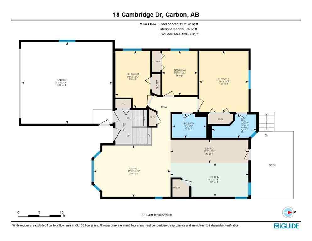 MLS® A2257816 - 18 Cambridge Drive  in NONE Carbon, Residential