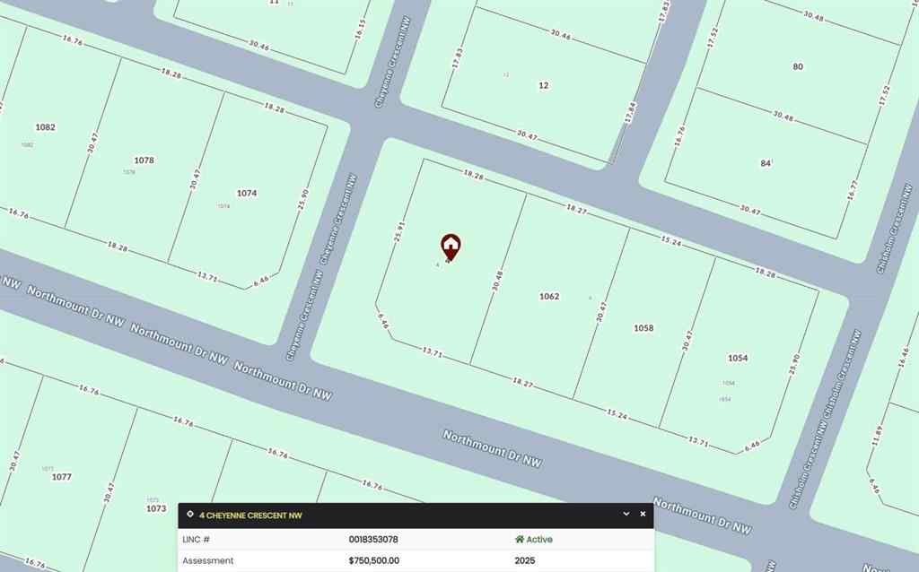 MLS® A2257980 - 4 Cheyenne Crescent NW in Charleswood Calgary, Residential