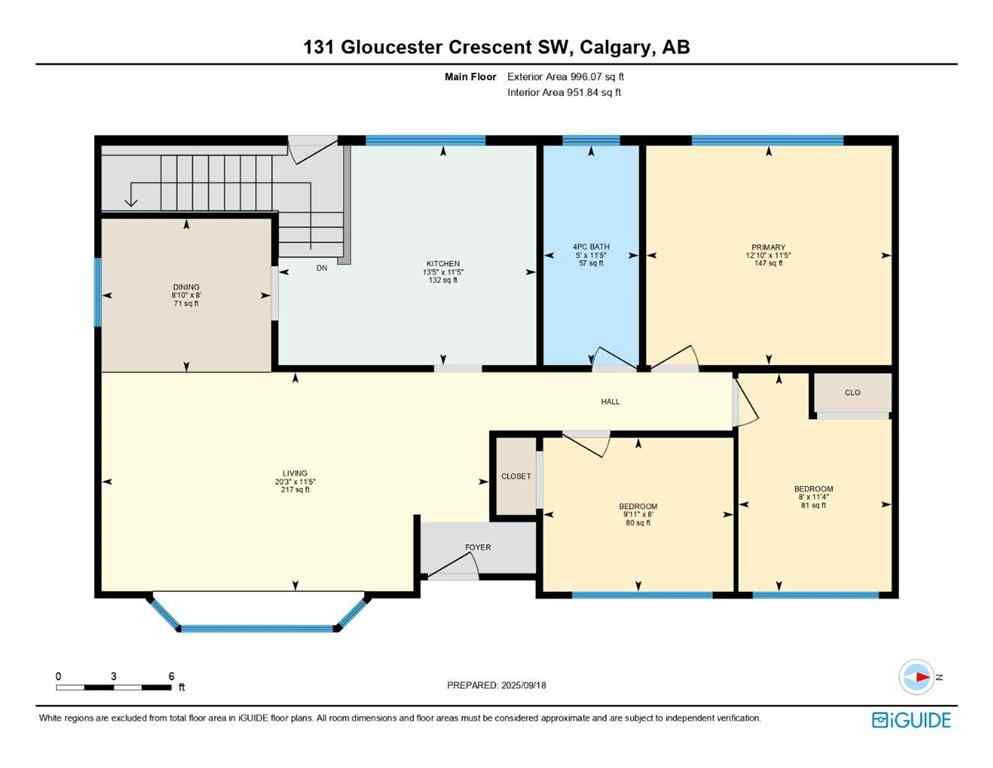 MLS® A2258046 - 131 Gloucester Crescent SW in Glamorgan Calgary, Residential