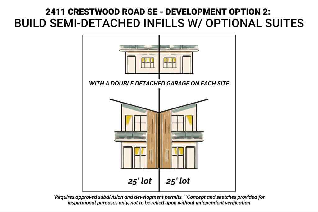 MLS® A2258071 - 2411 Crestwood Road SE in Ogden Calgary, Residential
