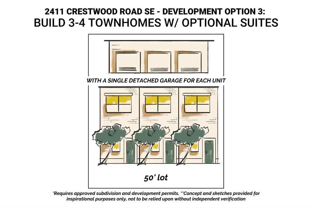 MLS® A2258071 - 2411 Crestwood Road SE in Ogden Calgary, Residential