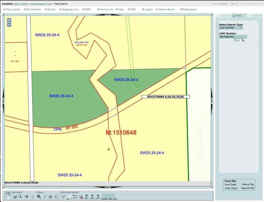 MLS® A2258088 - 254035 Range Road  241   in NONE Rural Wheatland County, Land