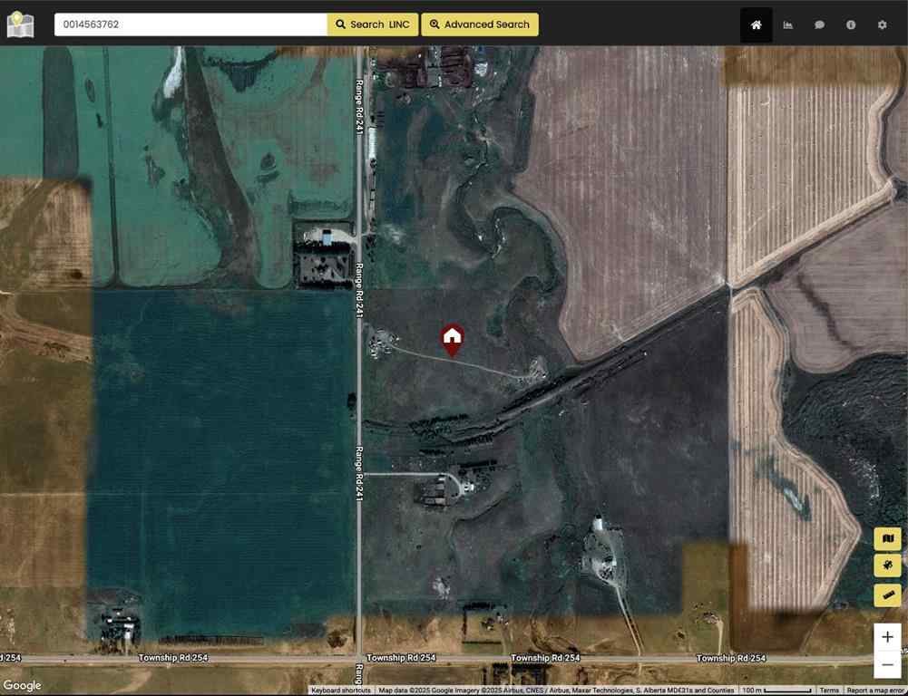 MLS® A2258088 - 254035 Range Road  241   in NONE Rural Wheatland County, Land