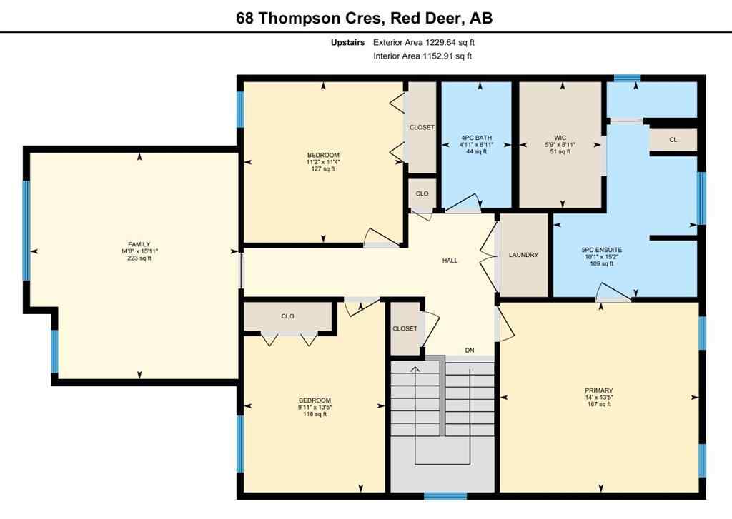 MLS® A2258175 - 68 Thompson Crescent  in Timberstone Red Deer, Residential
