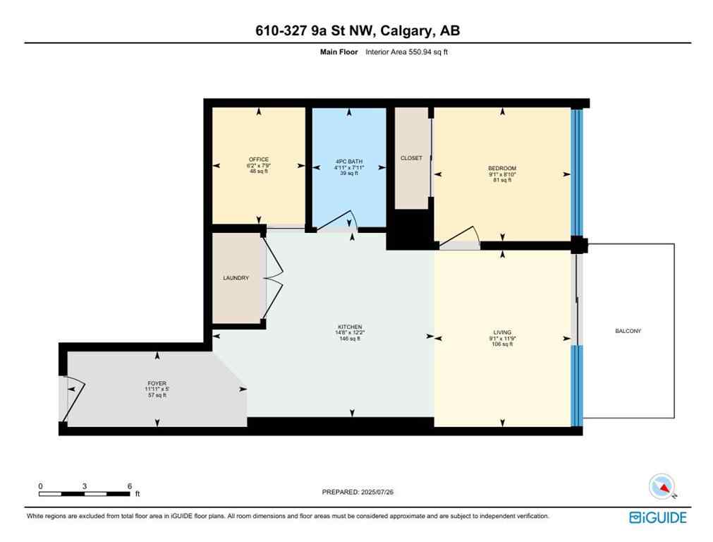 MLS® A2258251 - Unit #610 327 9A Street NW in Sunnyside Calgary, Residential