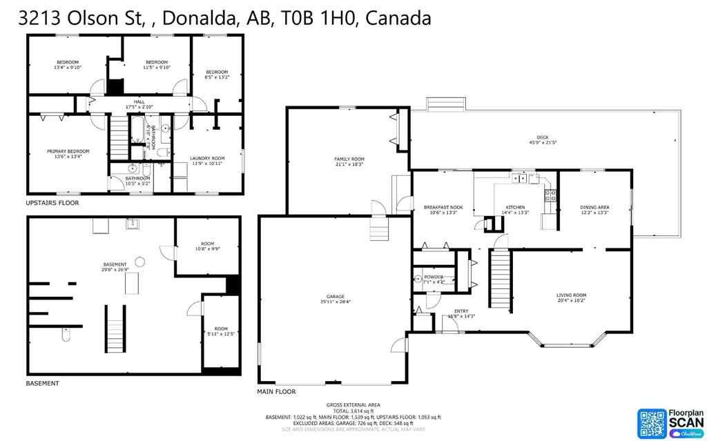 MLS® A2258337 - 3219 Olson Street  in NONE Donalda, Residential