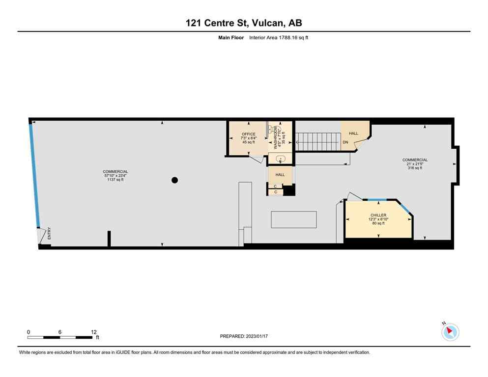 MLS® A2258525 - 121 Centre Street  in NONE Vulcan, Commercial