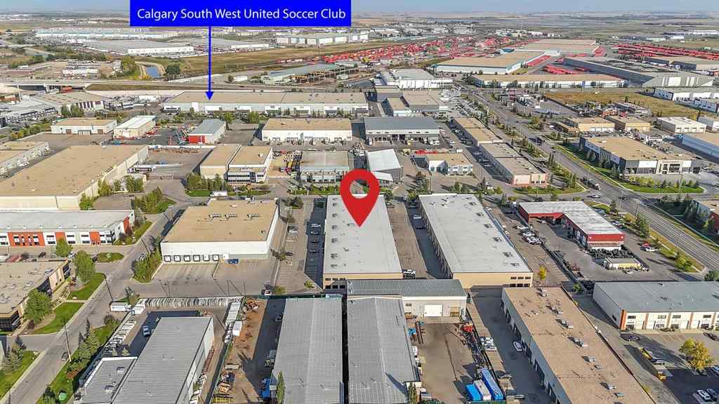 MLS® A2258586 - Unit #133 10555 48 Street SE in East Shepard Industrial Calgary, Commercial