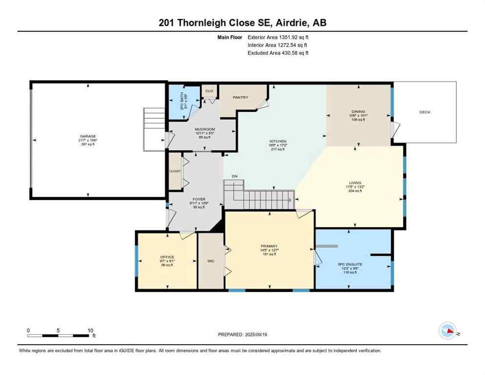 MLS® A2258713 - 201 Thornleigh Close SE in Thorburn Airdrie, Residential