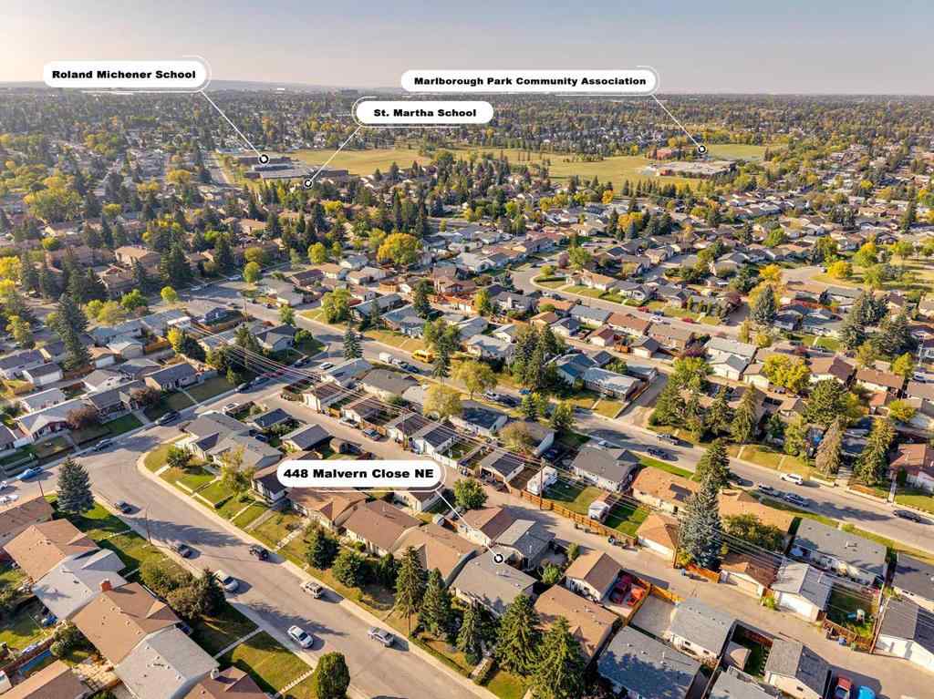 MLS® A2258898 - 448 Malvern Close NE in Marlborough Park Calgary, Residential