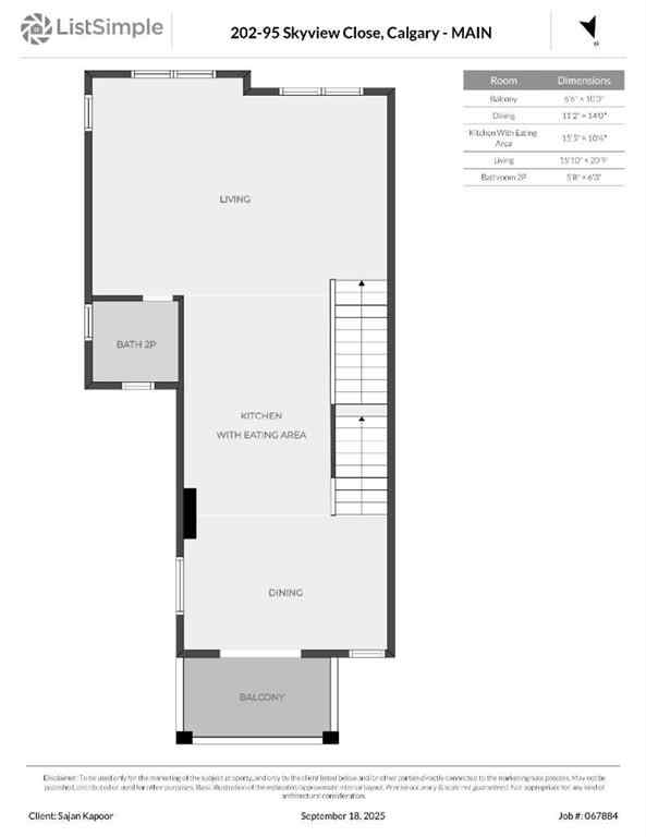 MLS® A2258967 - Unit #202 95 Skyview Close NE in Skyview Ranch Calgary, Residential