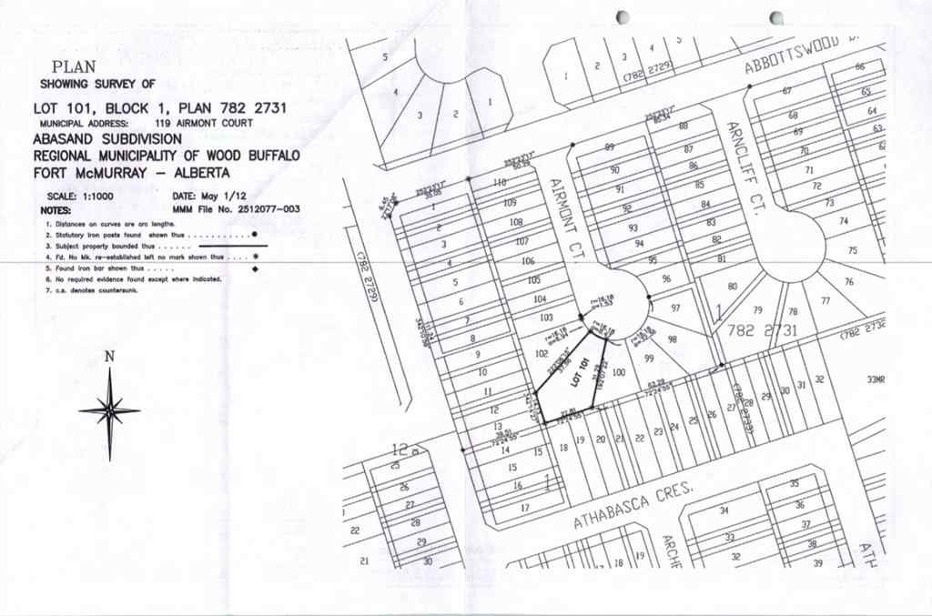 MLS® A2259021 - 119 Airmont Court  in Abasand Fort McMurray, Land