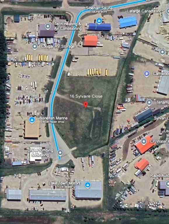 MLS® A2259115 - 16 Sylvaire Close  in Cuendet Industrial Park Sylvan Lake, Land