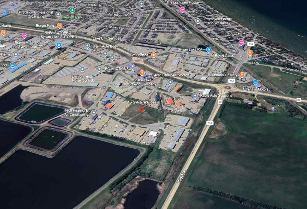 MLS® A2259115 - 16 Sylvaire Close  in Cuendet Industrial Park Sylvan Lake, Land