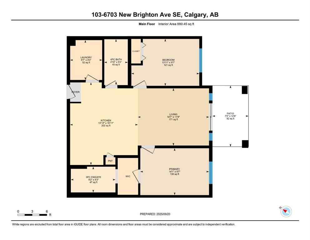 MLS® A2259138 - Unit #103 6703 New Brighton Avenue SE in New Brighton Calgary, Residential