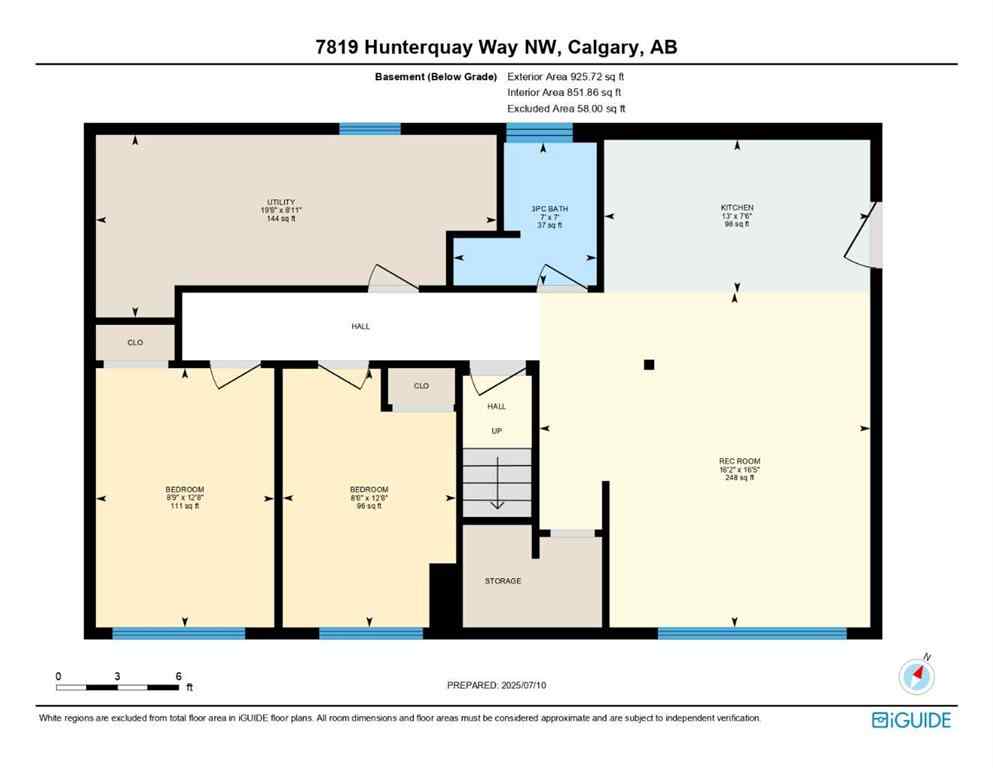 MLS® A2259177 - 7819 Hunterquay Way NW in Huntington Hills Calgary, Residential