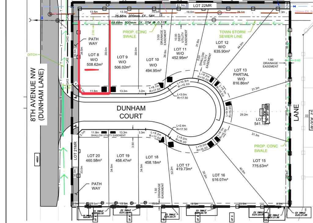 MLS® A2259212 - 8 DunHam Court NW in NONE Diamond Valley, Land