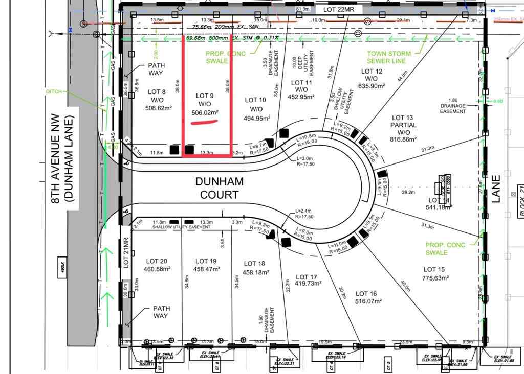 MLS® A2259213 - 9 DunHam Court NW in NONE Diamond Valley, Land