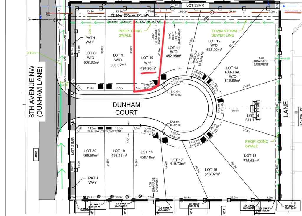 MLS® A2259215 - 10 DunHam Court NW in NONE Diamond Valley, Land
