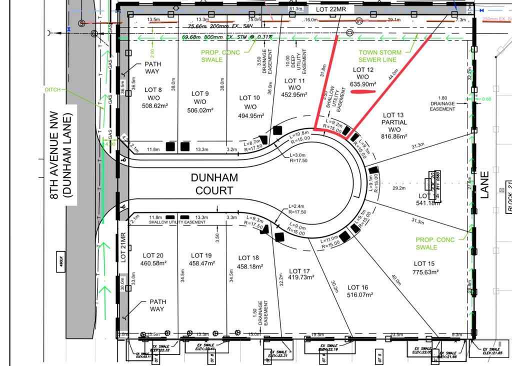 MLS® A2259222 - 12 DunHam Court NW in NONE Diamond Valley, Land